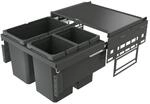 NABER Cox&reg; Base 360 S/600-3 ohne Biodeckel Abfallsammler/Anthrazit / 2x 10 +...