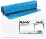 Funny AG-272 LDPE M&uuml;lls&auml;cke, 700 x 1100 mm - Typ 80, Blau, Circa 120 L, 250 St&uuml;ck
