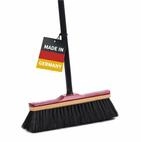 Echt-Rosshaarbesen Zimmerbesen 30cm mit Teleskopstiel, schwarz | Metallstiel,...