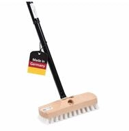 BawiTec Qualit&auml;ts Schrubber Schrubberb&uuml;rste 22 cm mit Teleskopstiel Stufenlos