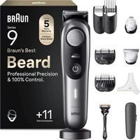 Braun Barttrimmer Series 9, Elektrischer Bartschneider Herren mit 10...
