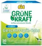 fit Gr&uuml;ne Kraft Classic Tabs 36 St&uuml;ck - Geschirrsp&uuml;l-Tabs f&uuml;r Sp&uuml;lmaschinen,