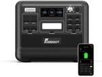 FOSSIBOT F2400 Solargenerator, Tragbare Powerstation 2048Wh LiFePO4 Batterie-Backup