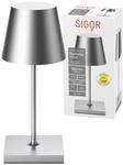 SIGOR Nuindie mini - Dimmbare kleine LED Akku-Tischlampe Indoor & Outdoor, H&ouml;he 25