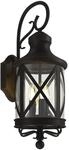 Lindby Wandlampe au&szlig;en Laterne rostfarben, Aussenwandleuchte IP23 3x E14 max. 40W