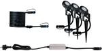 Paulmann 94729 Plug & Shine LED Au&szlig;enleuchte Gartenstrahler Sting 3er-Set