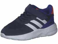 adidas Nebzed Elastic Lace Strap Sneaker, Dark Blue/FTWR White/Lucid Blue, 31 EU