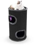 Petrebels Kratztonne f&uuml;r Katzen Dome 80 cm, Katzentonne mit 2 Eing&auml;ngen, Sisal &