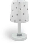 Dalber Kinder Tischlampe Nachttischlampe kinderzimmer Star Light Sterne Wei&szlig; Grau