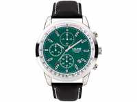 s.Oliver Herren Chronograph Quarz Uhr mit Leder Armband SO-3934-LC