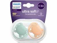 Philips Avent Ultra Soft Schnuller, 2er-Pack – BPA-freier Schnuller für Babys von