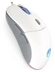 ENDORFY GEM Onyx White Gaming Maus RGB, ultraleichte kabelgebundene Maus 67 g, PixArt