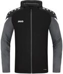 JAKO Herren Kapuzenjacke Performance, Schwarz/Anthra Light, XXL