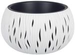 Prosperplast Bowl Sandy Plastik mit Tank in Wei&szlig;, 21,8 (gro&szlig;) x 37 (Breite) x 37