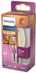 Philips LED Classic E14 Filament Lampe Warm Glow (25 W), dimmbare LED Lampe mit
