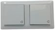 GIRA 415803 2Fach Steckdose mit Rahmen und Klappdeckel IP44