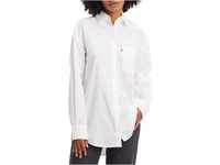 Levi's Damen Nola Oversized Shirt Hemd,Bright White,L