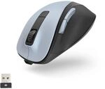 Hama ergonomische Maus (Funkmaus, 6 Tasten, 2,4GHz, BlueWave, 800/1200/1600dpi,