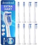 8er demirdental Ersatzb&uuml;rsten passend f&uuml;r Philips Sonicare, X-Clean Hart 