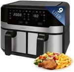 ProfiCook&reg; Doppel-Hei&szlig;luftfritteuse | 9 Liter | XXL Hei&szlig;luftfritteuse...