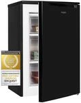 Exquisit Gefrierschrank GS81-040C schwarz | 87 l Nutzinhalt | T&uuml;ranschlag wechselbar