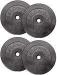 Bad Company Hantelscheiben 30/31 mm Kunststoff 30kg I Gewicht Set 4 x 7,5 kg I