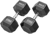 Bad Company I Kurzhanteln gummiert f&uuml;r Aerobic, Gymnastik und Fitness 55 Kg (2x27,5)