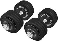 Bad Company Guss Kurzhantel-Set 95Kg (2 x Kurzhantelstange 45cm, 4x2,5 und...