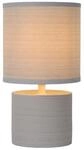 LUCIDE GREASBY - Tischlampe - &Oslash; 14 cm - 1xE14 - Grau
