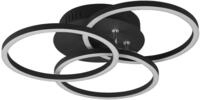 Reality Leuchten LED Deckenleuchte Circle R62823132, Metall Schwarz matt, inkl. 27