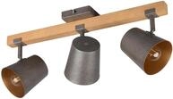 Trio Leuchten Deckenleuchte Bell 801900367, Metall Nickel antik, Holz, exkl. 3x E14