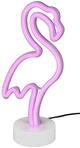 Reality Leuchten LED Tischleuchte Flamingo R55240101, Fu&szlig; Kunststoff wei&szlig;, inkl.