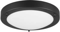 Trio Leuchten Bad Deckenleuchte Condus 6801011-32, Metall Schwarz matt, Glas opal