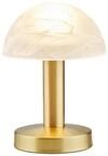 Trio Leuchten LED Tischleuchte Fynn II 599110108, Metall Messing matt, Glas