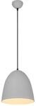 Reality Leuchten Pendelleuchte Tilda R30661011, Schirm Metall Grau matt, exkl. 1x E27