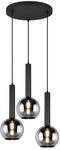 Trio 3-flammig Pendelleuchte Clayton schwarz - 310390332