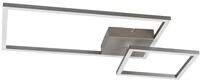 Reality Leuchten LED Deckenleuchte Padella R62642407, Metall Nickel matt, inkl. 25