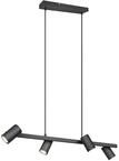 Trio Leuchten Pendelleuchte Marley 302400432, Metall Schwarz matt, exkl. 4x GU10