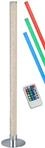 Reality Leuchten LED Stehleuchte Leia R42571100, Metall Chrom, Acryl Kristalleffekt,