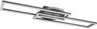 Reality Leuchten LED Deckenleuchte Twister R67183107, Metall Nickel matt, inkl. 30