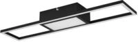 Reality Leuchten LED Deckenleuchte Rigido R67172132, Metall Schwarz matt, inkl. 22