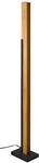 Trio Leuchten LED Stehleuchte Kerala 441610132, Metall Schwarz matt, Holz