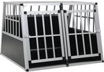 vidaXL Hundetransportbox Doppelt&uuml;r 94x88x69 cm Hundebox Reisebox Transportbox