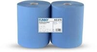 Funny Putzpapierrollen, 2 lagig, blau, circa 36 cm, 1000 Blatt, 1er Pack (1 x 2