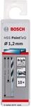 Bosch Professional 10 St&uuml;ck HSS Spiralbohrer PointTeQ (f&uuml;r Metall, 1,2 x 16 x 38