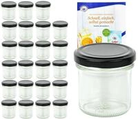 MamboCat 24er Set Sturzgl&auml;ser 167 ml Deckelfarbe schwarz to 66 inkl. Diamant