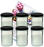 MamboCat 6er Set Sturzglas 435 ml Marmeladenglas Einmachglas Einweckglas to 82