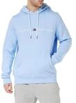Tommy Hilfiger Herren Hoodie Tommy Logo mit Kapuze, Blau (Vessel Blue), S