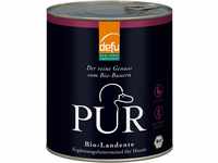 defu Hundefutter | 1 x 800 g | PUR Bio Landente | Premium Bio Nassfutter 