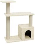 vidaXL Kratzbaum mit Sisal-Kratzs&auml;ulen Creme 70cm Katzenkratzbaum Katzenbaum